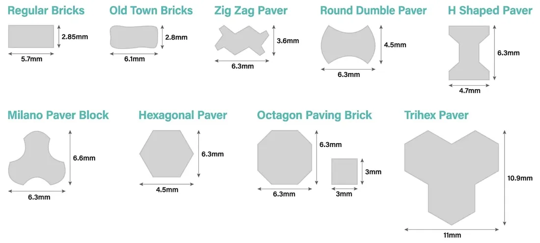 acrylic-molds-regular-bricks-plastikowe-formy-stan-nowy