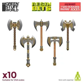 3d-printed-set-two-handed-dwarf-axes-dwureczne-topory-10-szt