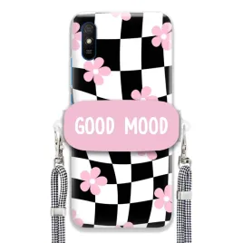 etui-do-xiaomi-redmi-9at-uchwyt-sznurek-kratka-czarno-bialy