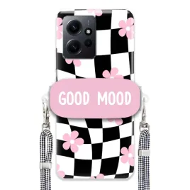 etui-do-xiaomi-redmi-note-12-4g-uchwyt-sznurek-kratka-czarno-bialy