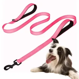 smycz-dla-psa-double-handle-treningowa-odblask-rico-18m-mocna-neon-roz-20