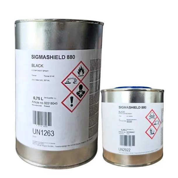 Farba epoksydowa podwozia przyczepy SigmaShield 880 czarna 1L