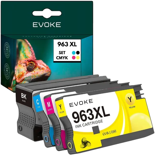 4x Tusz do drukarki HP 963 XL | czarny + komplet kolor | nowa aktualizacja