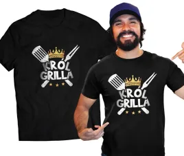 krol-grilla-grill-koszulka-z-nadrukiem-prezent