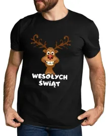 koszulka-swiateczna-z-reniferem-wesolych-swiat-prezent-pod-choinke-tshirt
