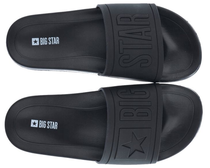 Sportowe klapki męskie na basen Big Star DD174690 czarny 43