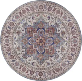 dywan-okragly-160cm-orientalny-bezowo-blekitny-plaskotkany