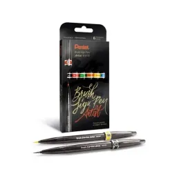 pentel-pisak-brush-sign-pen-artist-6szt