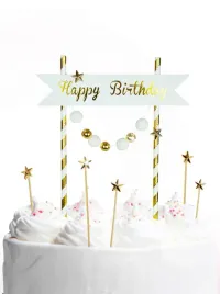 dekoracja-tortu-happy-birthday-pomponiki-zlote-na-urodziny-piker-topper