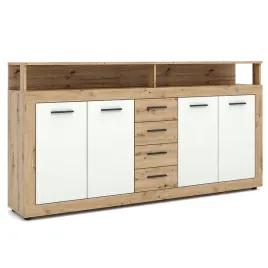 komoda-z-szufladami-duza-do-salonu-przedpokoju-dab-bialy-blago-190-cm