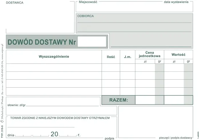 mich-dowod-dostawy-a6-stan-nowy