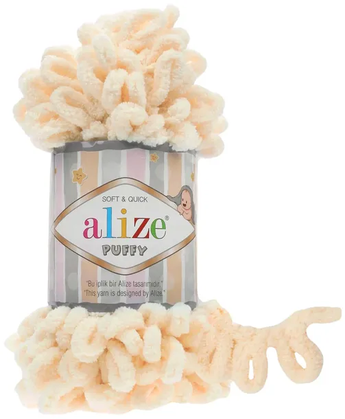 Włóczka Alize Puffy - 742 WANILIOWY - 9m/100g 100% Mikropoliester