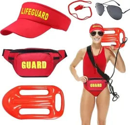 stroj-przebranie-ratownika-lifeguard-czapka-deska-kostium-damski-czerwony