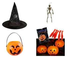 zestaw-na-halloween-kapelusz-wiaderko-dynia-balony-szkieletor