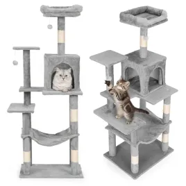 drapak-dla-kota-legowisko-slupek-wieza-do-drapania-domek-146-cm-szary-petsi