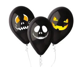 czarne-balony-premium-halloweenowe-twarze-3-sztuki-upiorne
