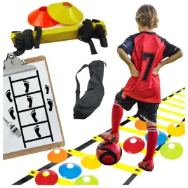 profesjonalny-zestaw-pilkarski-drabinka-treningowa-koordynacyjna-pacholki