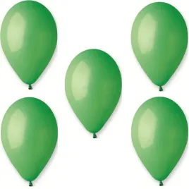 balony-pastelowe-gemar-g90-zielone-10-sztuk