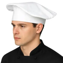 czapka-kucharska-budyniowka-niska-gastro-biala