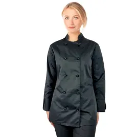 bluza-kucharska-czarna-damskarekaw-dlugi-roz-xs