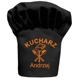 czapka-kucharska-wysoka-czarna-twoj-napis-wzor-13