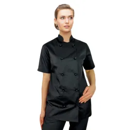 bluza-kucharska-czarna-damskarekaw-krotki-roz-xl