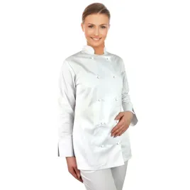 bluza-kucharska-biala-damskarekaw-dlugi-roz-s