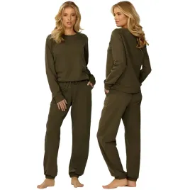dkaren-wenezja-khaki-dres-komplet-bawelna-zielony-bluza-spodnie-xs