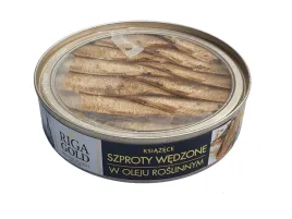 ksiazece-szproty-wedzone-w-oleju-riga-gold-160g