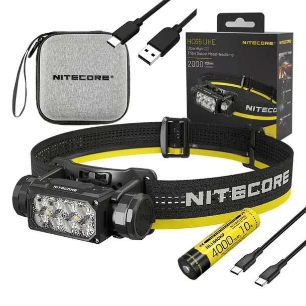 LATARKA CZOŁOWA CZOŁÓWKA NITECORE HC65 UHE 2000lm USB-C IP68 ZASIĘG 222m