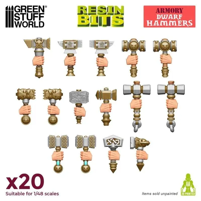 3d-printed-set-dwarf-hammers-mloty-20-szt