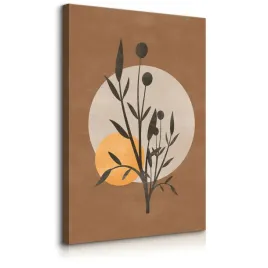 obraz-na-plotnie-do-salonu-liscie-galazki-styl-boho-minimalizm-40x60