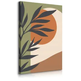 Zdjęcie produktu OBRAZ DO SYPIALNI GAŁĄZKI OLIWNE LIŚCIE PALMY STYL BOHO 20x30