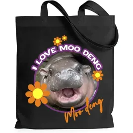 torba-eko-shopper-czarna-bawelniana-na-zakupy-hipopotan-i-love-moo-deng-wz