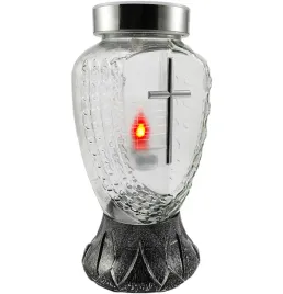 szklany-znicz-solarny-fotowoltaiczny-z-prostym-krzyzem-czerwone-swiatlo-24c