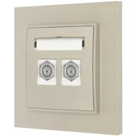 gniazdo-antenowe-2x-z-ramka-prosta-seria-mini-kolor-taupe