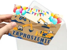zaproszenie-koparka-budowa-spych-na-urodziny-dziecka-koperta-gratis