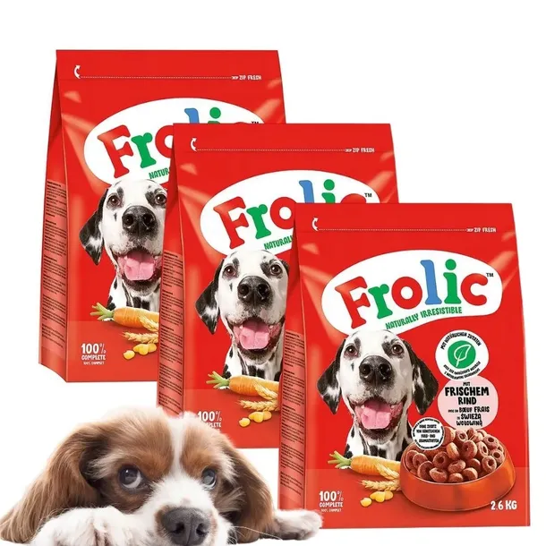 FROLIC karma dla psa Wołowina 3x2,6kg ( 7,8kg )
