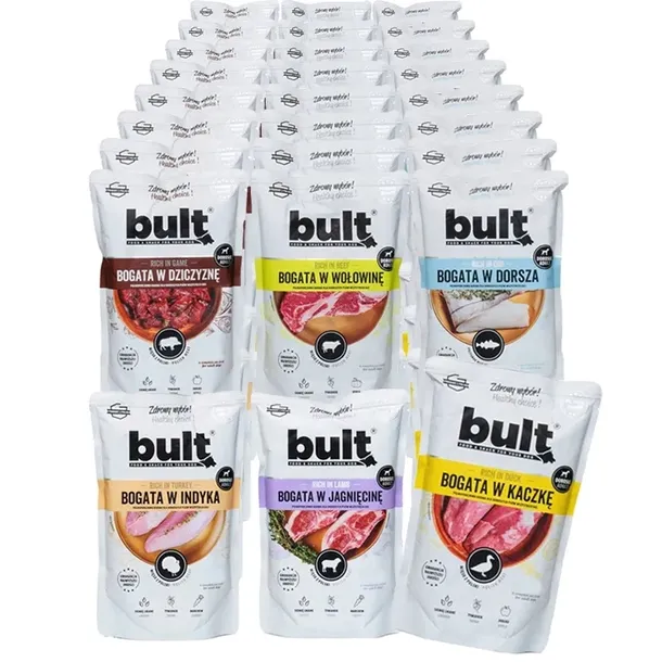 BULT Mokra karma dla psa Mix smaków 48x100g