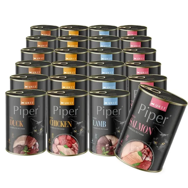Karma dla kota PIPER ADULT Kot Mix smaków 24x400g