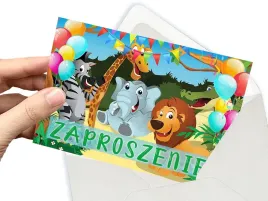 zaproszenie-safari-zwierzeta-slon-lew-zyrafa-na-urodziny-dziecka-koperta