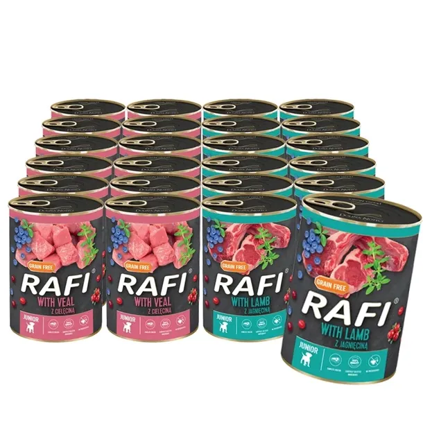 Rafi Junior Mokra karma SZCZENIĘTA 24x400g