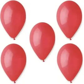 balony-pastelowe-gemar-g90-czerwone-10-sztuk
