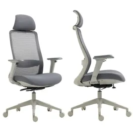 krzeslo-fotel-ergonomiczny-szary-z-regulacja-i-zaglowkiem-na-kolkach-biuro