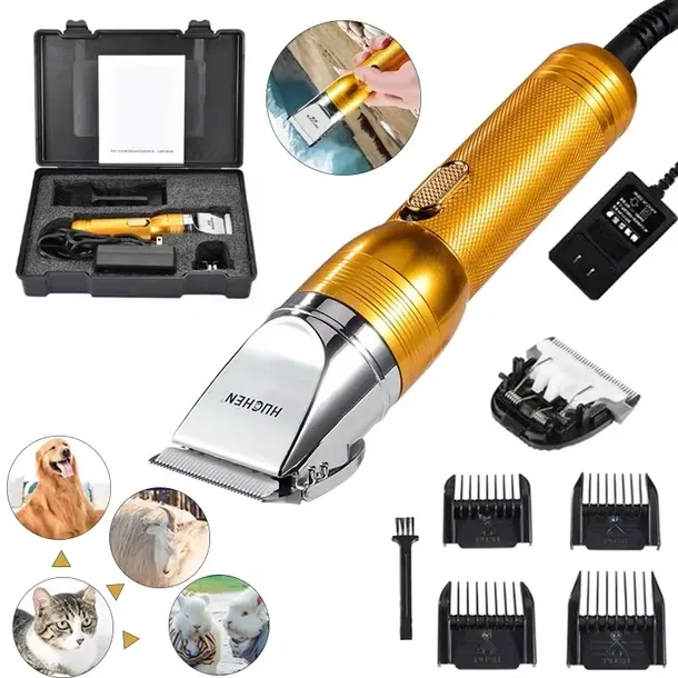 MASZYNKA DO STRZYŻENIA GOLENIA PSÓW ZWIERZĄT TRYMER 380W ZESTAW MOCNA v2.0