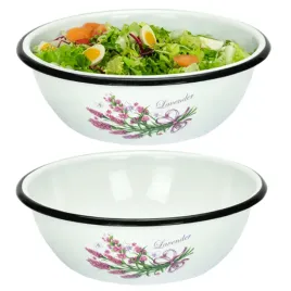 miska-emaliowana-15l-20cm-ze-wzorem-lawenda-do-salatek-owocow-warzyw