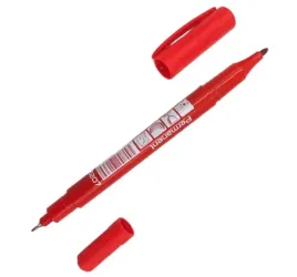marker-budowlany-cienki-czerwony-dwustronny