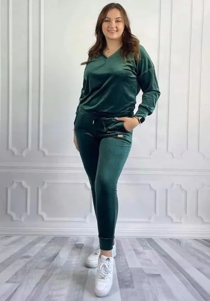 dres-welur-dekolt-v-neck-r40-marka-bez-marki