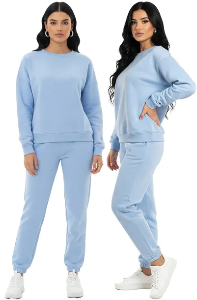 Dresy damskie komplety Oversize Luźny krój Ściągacze Zwężana nogawka R. 42