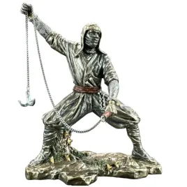 figurka-rzezba-wojownik-ninja-z-kotwica-i-nunchaku-veronese-wu78197a4